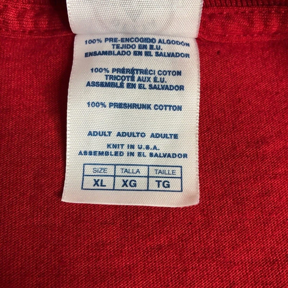 Vintage Y2K Alaska Shirt Mens XL Red The Last Frontier Graphic Cotton Outdoor